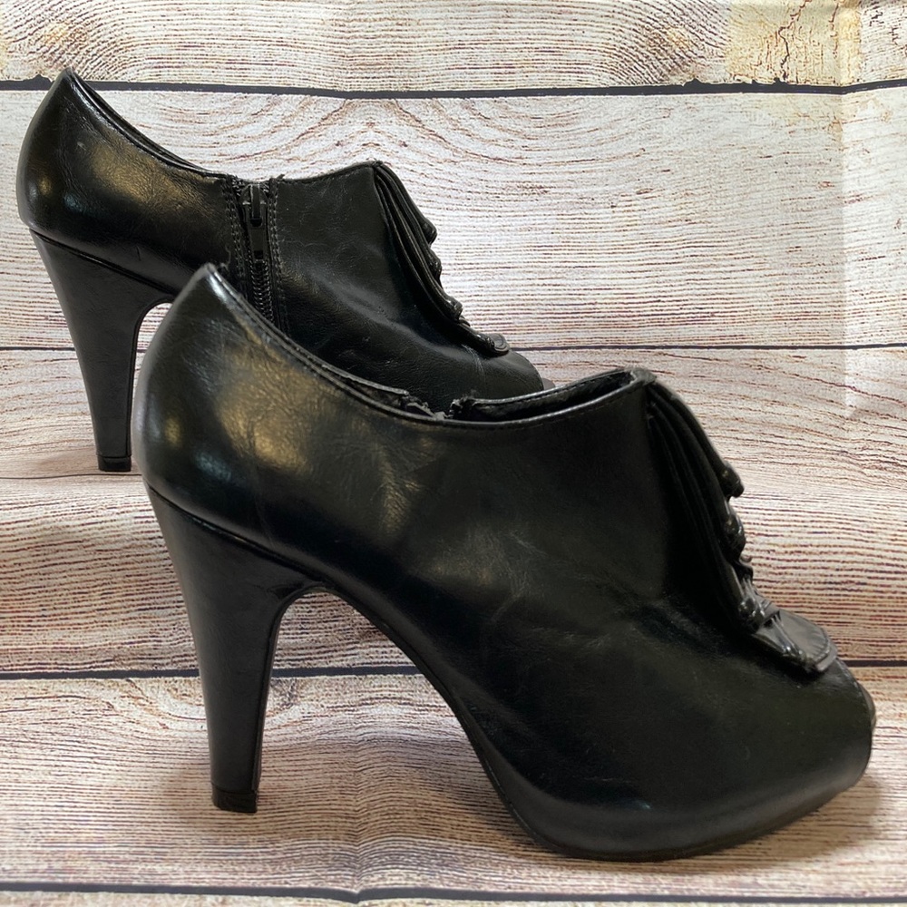 Madden Girl peep toe booties